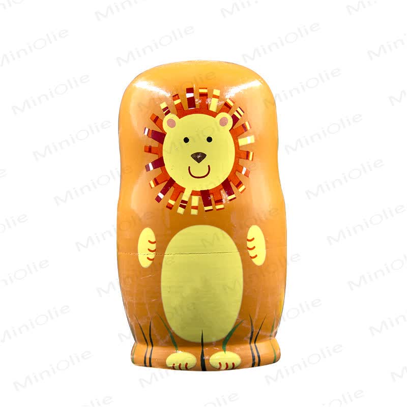 5 Pcs Animal Nesting Dolls