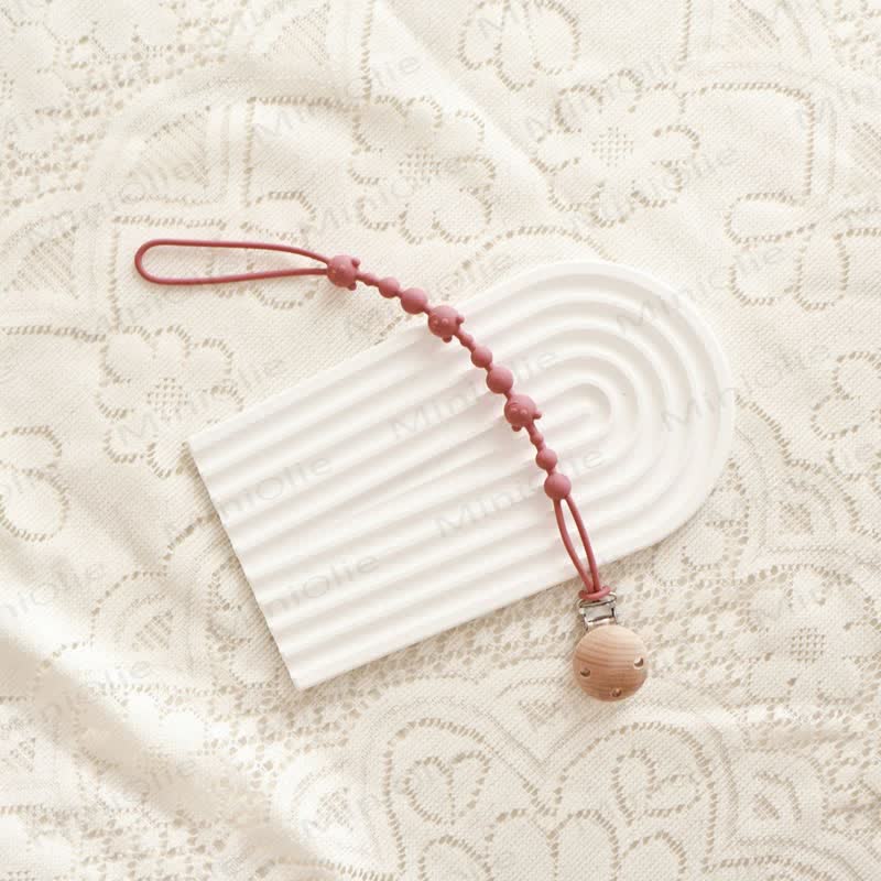 Baby Silicone Bear Pacifier Clip