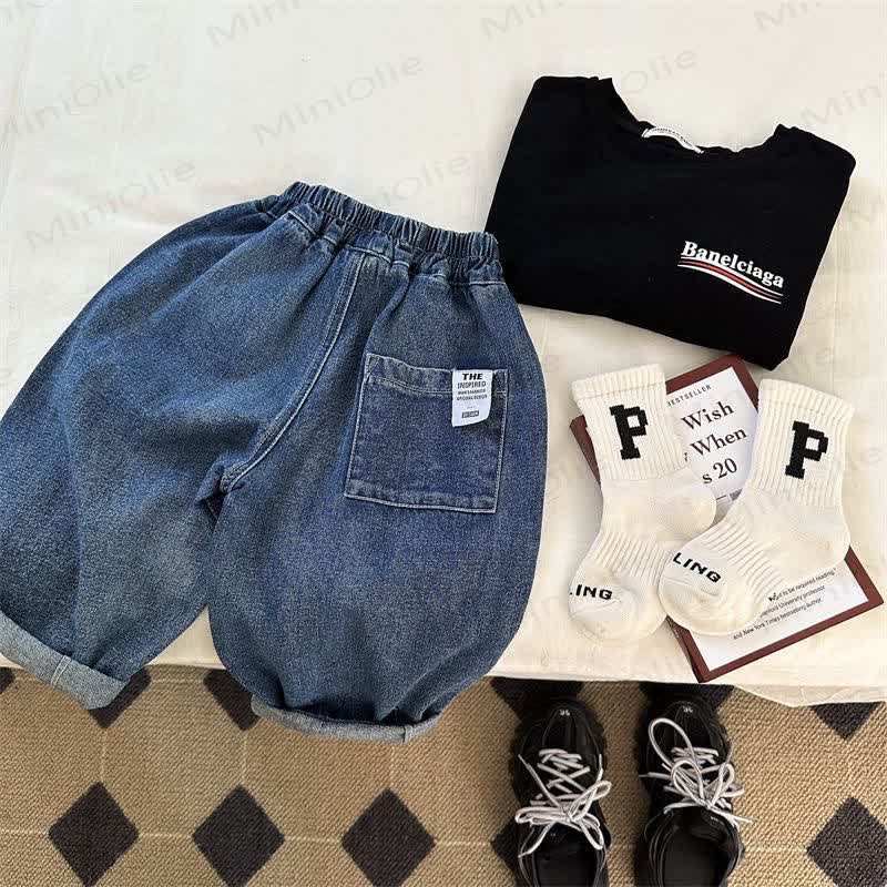 Kid Boy Loose Harem Jeans Pants