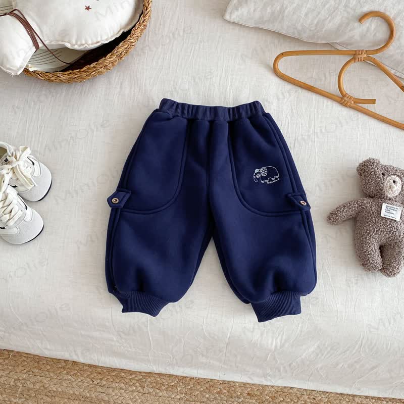 Baby Toddler Animal Fleece Lined Jogger Pants