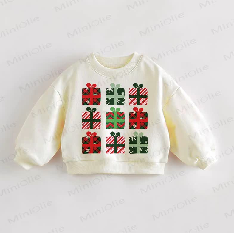 Baby Toddler Christmas Gift Box Sweatshirt
