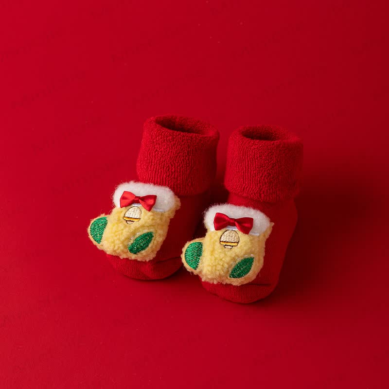 Baby Toddler Fleece Lined Christmas Socks