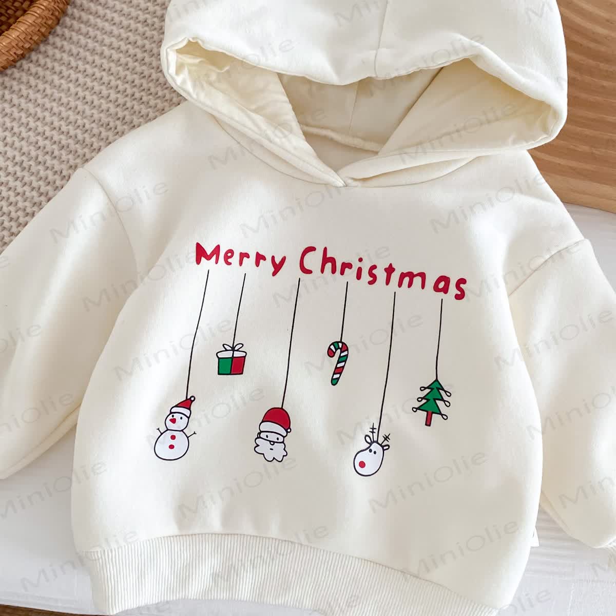 MERRY CHRISTMAS Baby Snowman Elk Santa Claus Hoodie