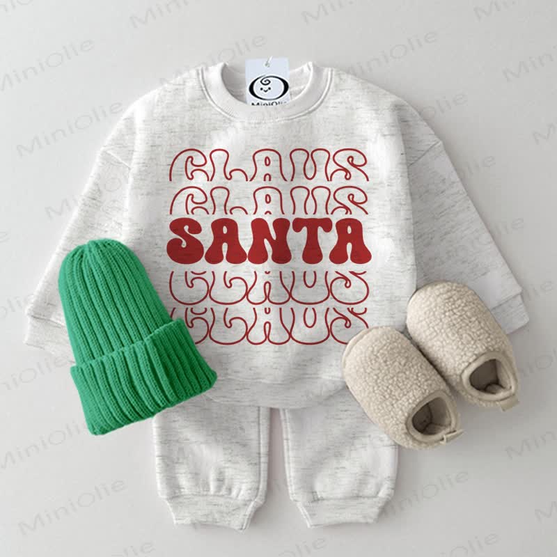 SANTA CLAUS Baby 2-piece Light Grey Set