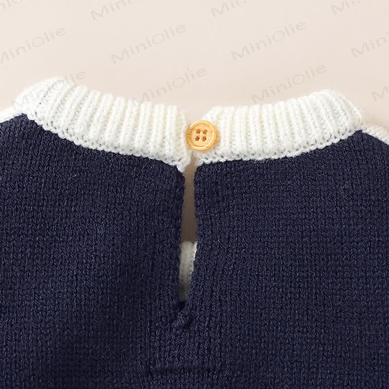 Baby Knitted Christmas Rompe