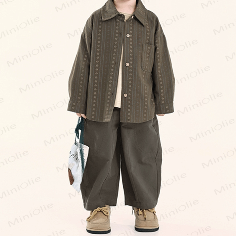 Toddler Boy Plain Grey Loose Pants