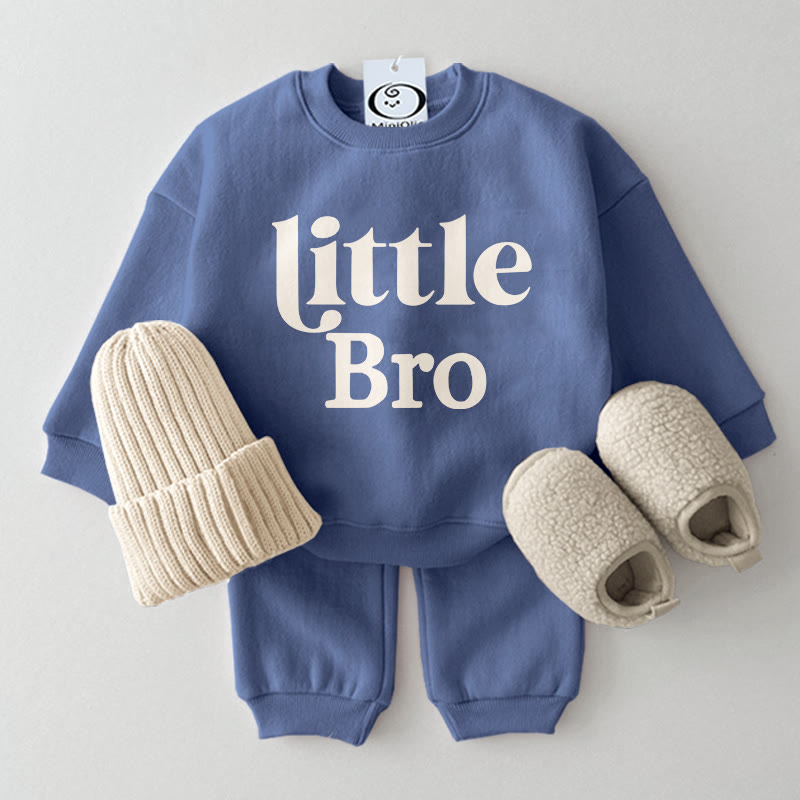 LITTLE BRO Baby Slogan Set