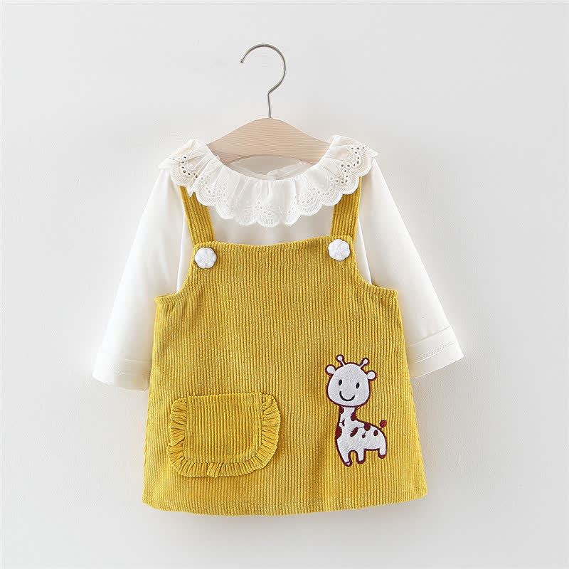 Baby 2-Piece Giraffe Corduroy Sweet Set