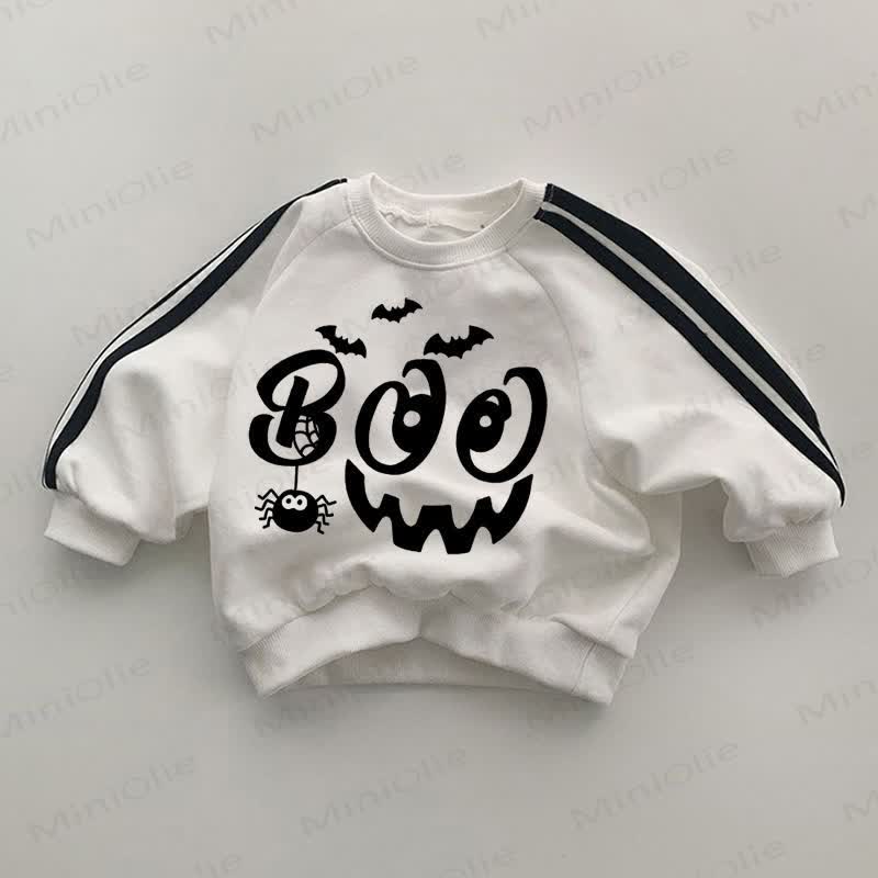 BOO Baby Bat Spider White Sweatshirt