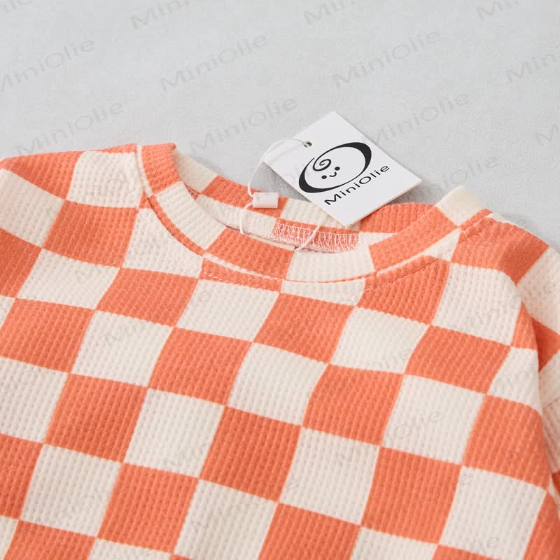 Baby Toddler Checkerboard Waffle 2-piece Set