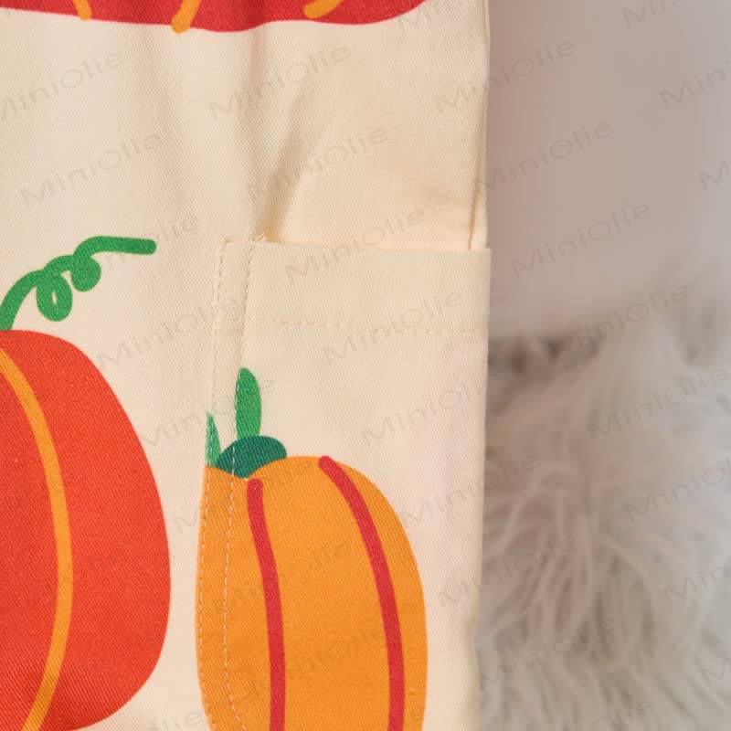 Baby Toddler Pumpkin Pocket Overalls