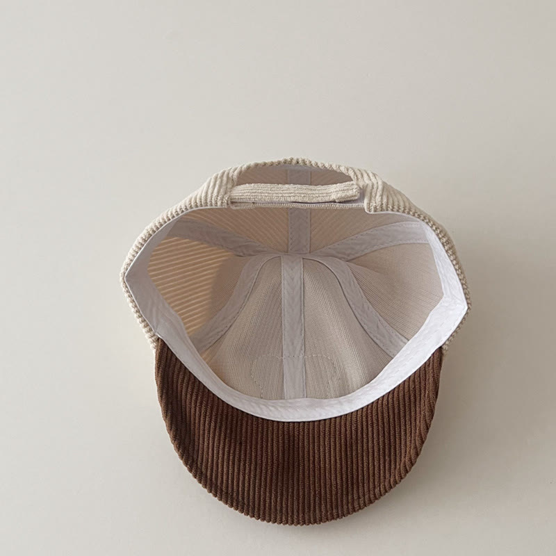 P Baby Bear Letter Sun Peaked Cap