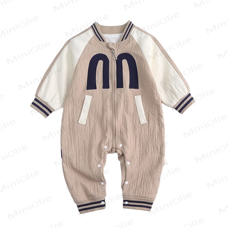 MONDAY Baby Contrast Sleeves Romper