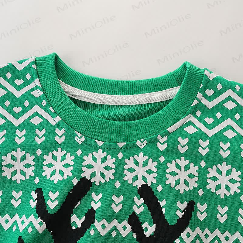 Toddler Kid Christmas Deer Sweatshirt