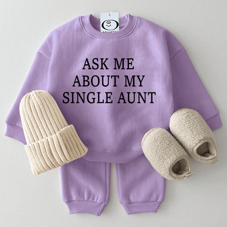 ASK ME ABOUT MY SINGLE AUNT Baby 2-piece Set