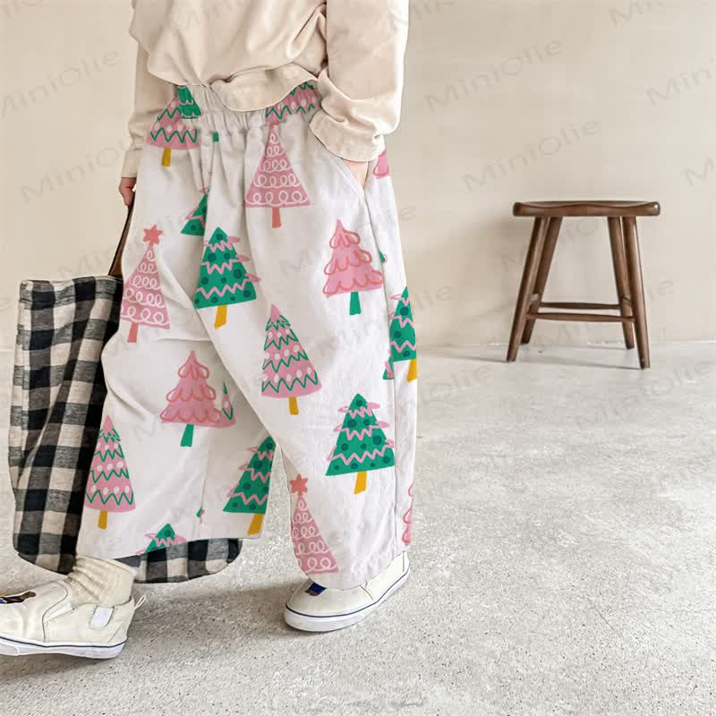 Baby Christmas Tree Beige Pants