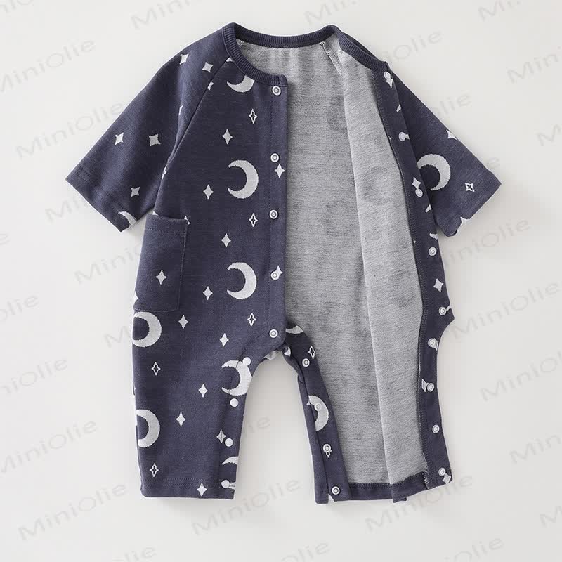 Baby Moon Pocket Cotton Romper