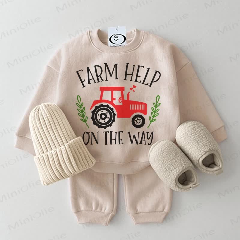 FARM HELP ON THE WAY Baby Car 2-piece Beige Set