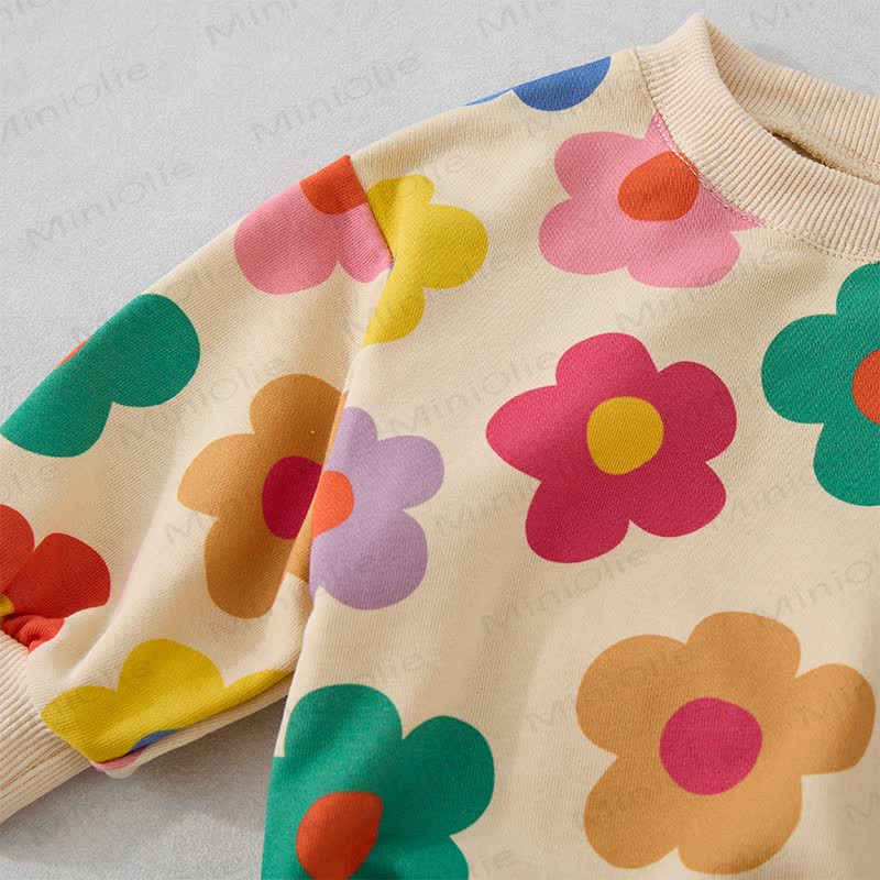 Baby Dopamine Flowers 2-piece Beige Set