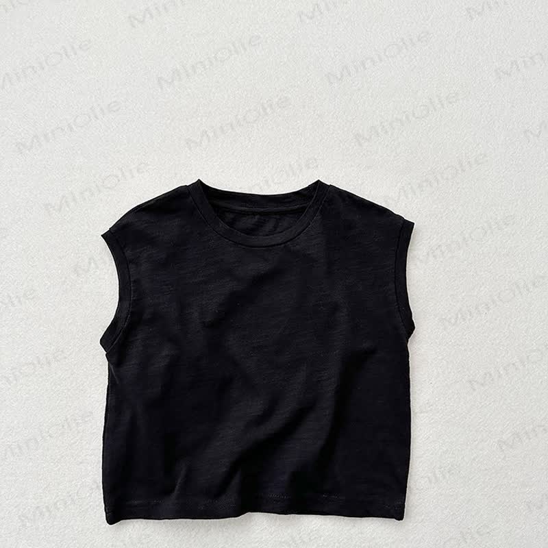 Toddler Solid Color Tank Top T-shirt