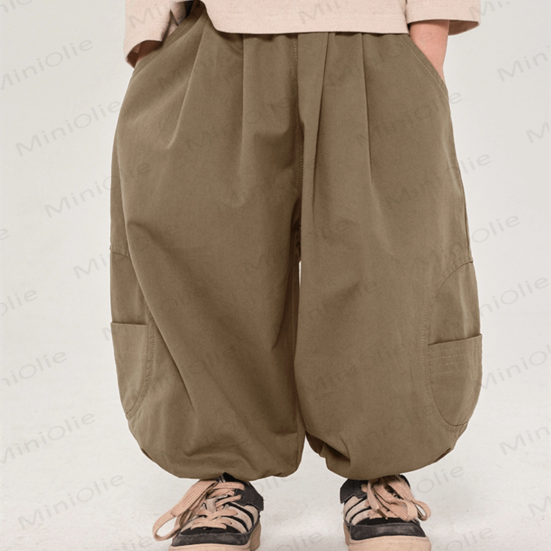 Toddler Plain Design Loose Jogger Pants