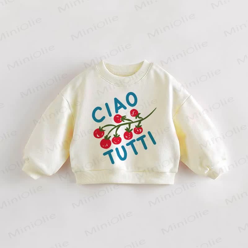 CIAO TUTTI Baby Toddler Tomatoes Sweatshirt