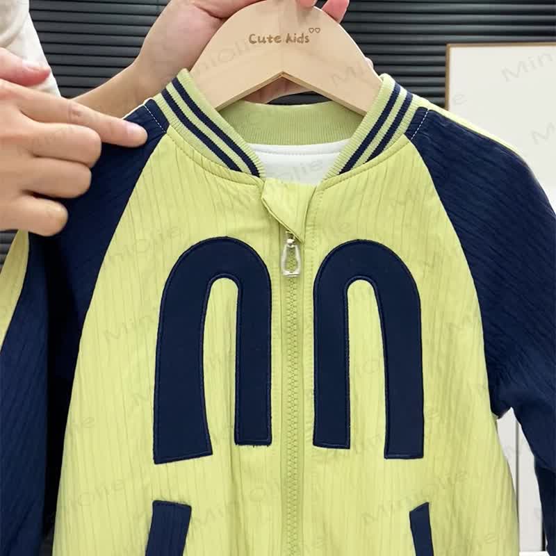 MONDAY Baby Contrast Sleeves Romper