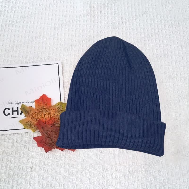 Baby Solid Color Simple Knitted Beanie