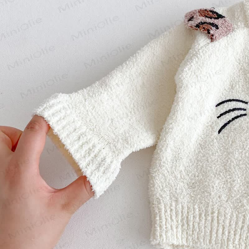 Baby Toddler Girls Leopard Cat Bow 2-piece Set