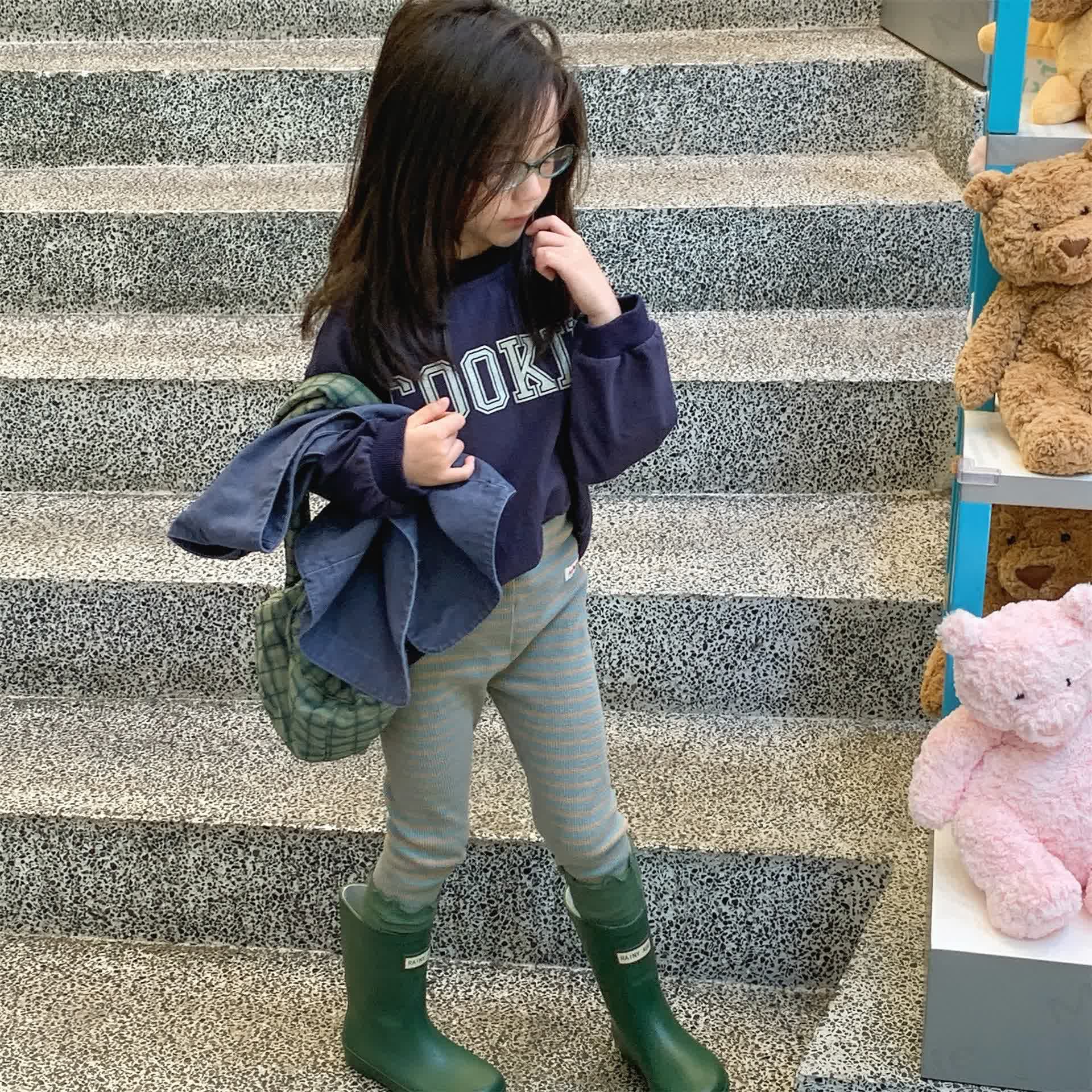 Baby Toddler Girl Striped Leggings