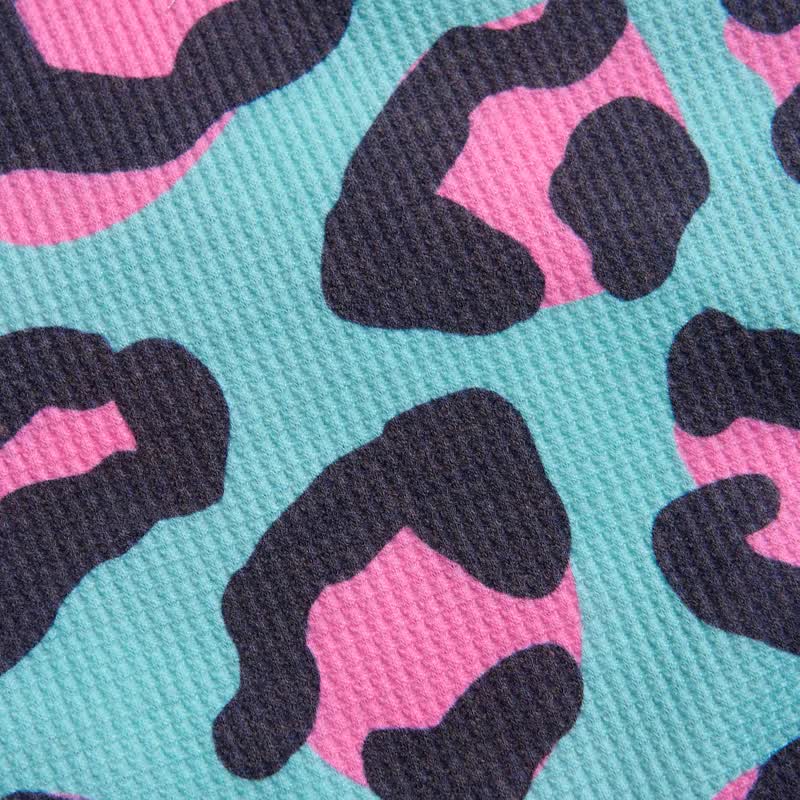 Baby Leopard Print Waffle 2-piece Set