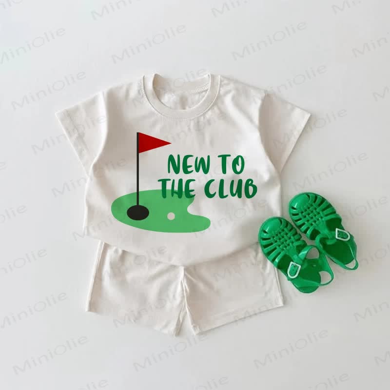 NEW TO THE CLUB Baby Golf White 2-piece Set