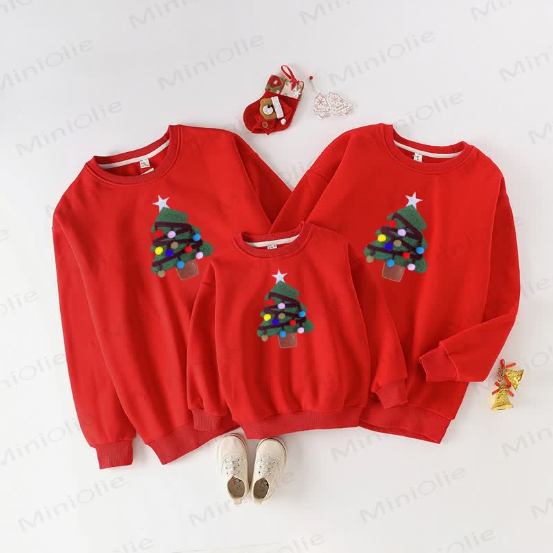 Family Matching Christmas Tree Sweatshirt