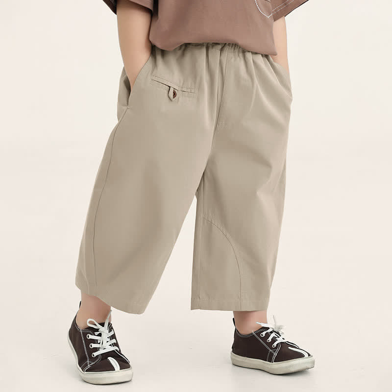 Toddler Boy Solid Color Loose Pants