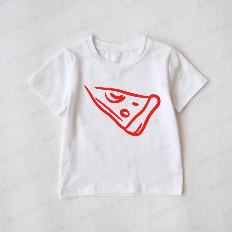 Pizza White Family Matching T-Shirt