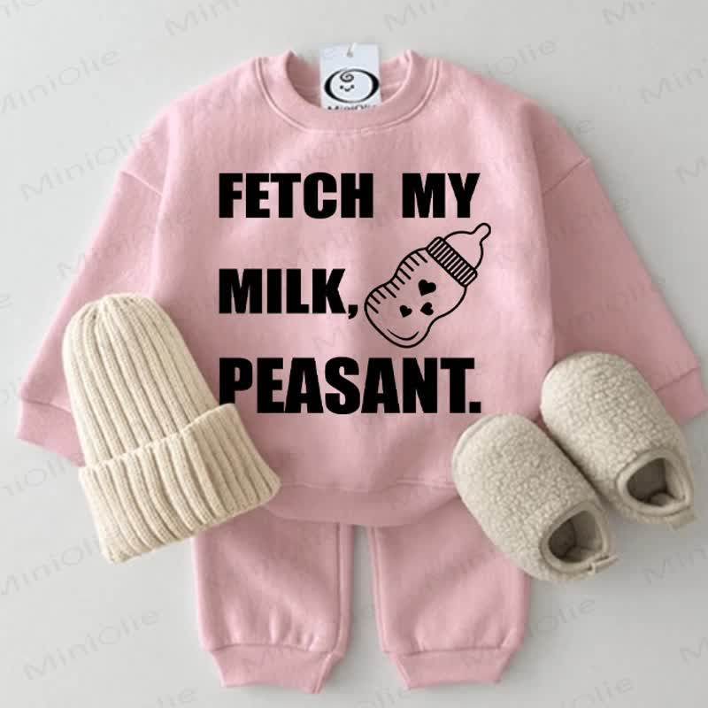 FETCH MY MILK PEASANT Baby Funny 2-piece Set