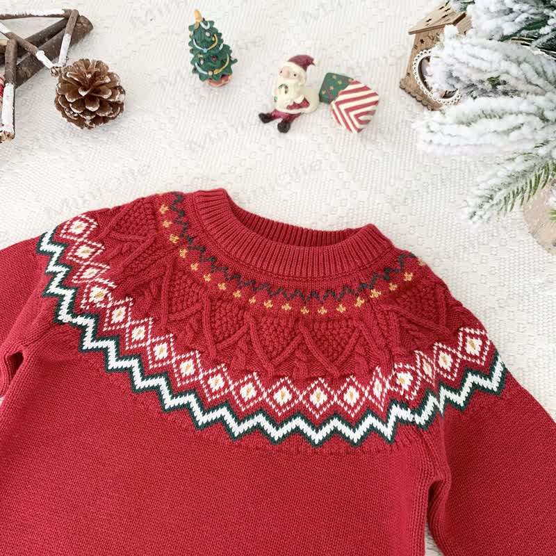 Kid Christmas Jacquard Sweater