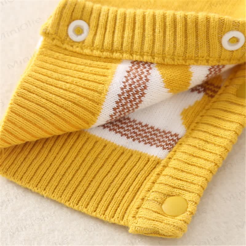 Baby Knitted Goose Yellow Romper