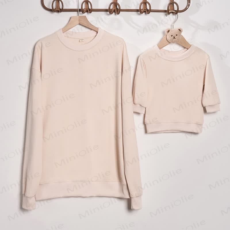 MIMI/MIMI TOLD ME I COULD Beige Family Sweatshirt