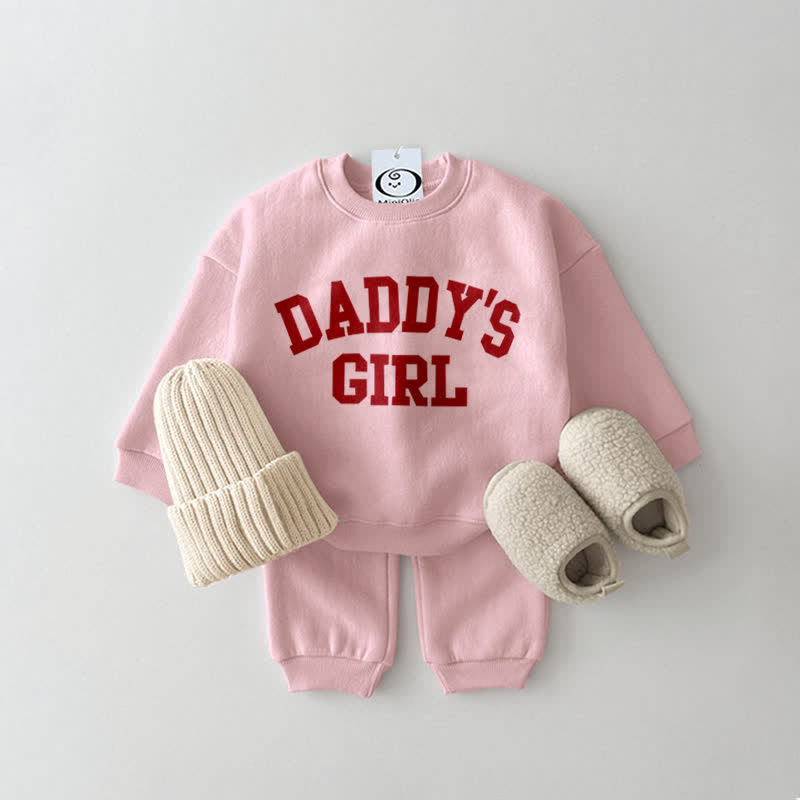 DADDY'S GIRL Baby 2-Piece Pink Set
