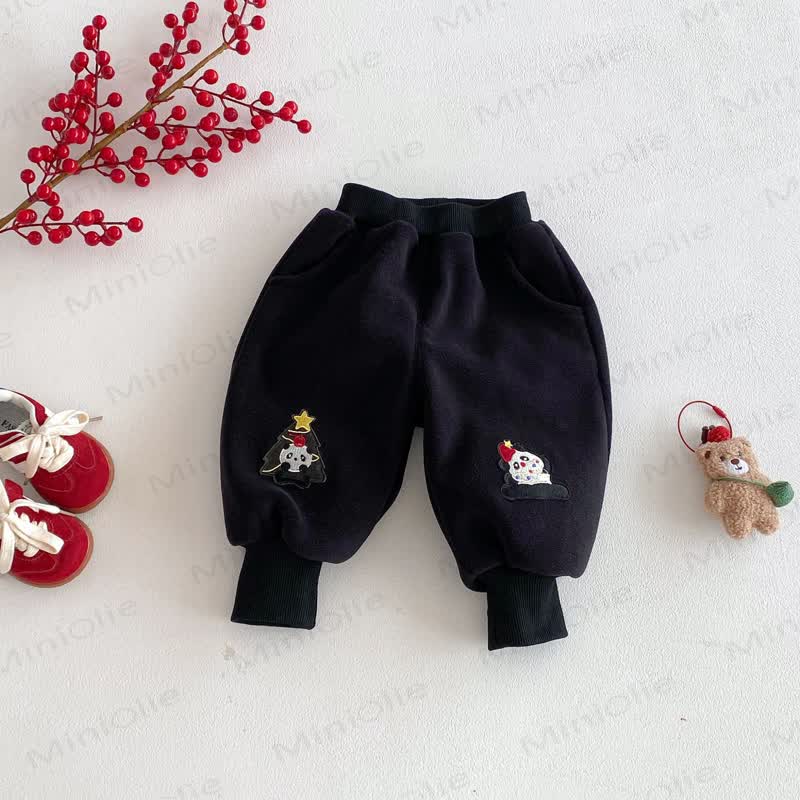 Baby Toddler Christmas Panda Jogger Pants