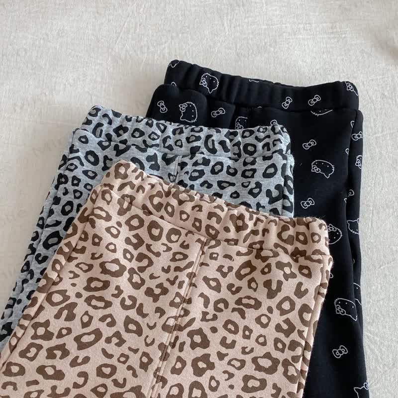 Baby Toddler Girl Leopard Fleece Pants