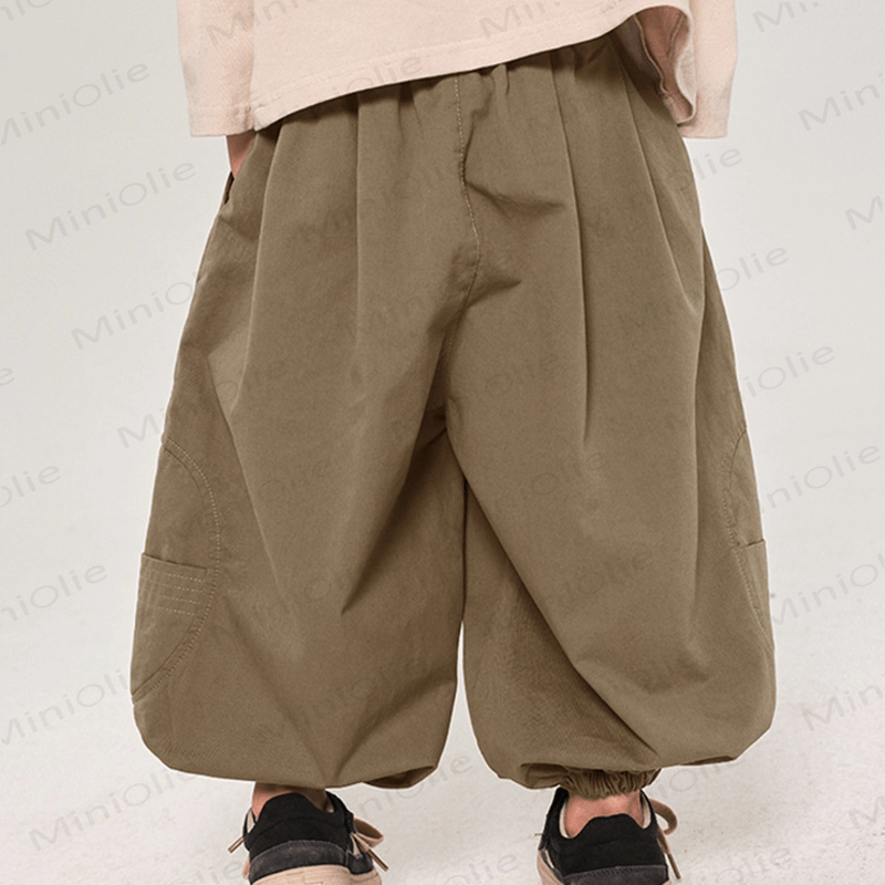 Toddler Plain Design Loose Jogger Pants