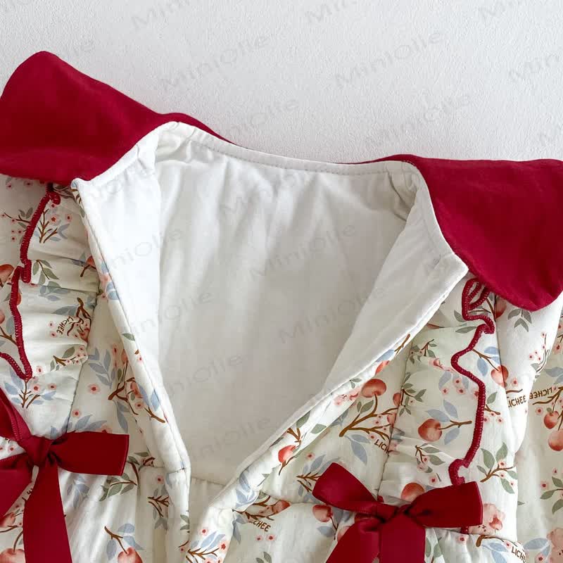 Baby Christmas Floral Romper