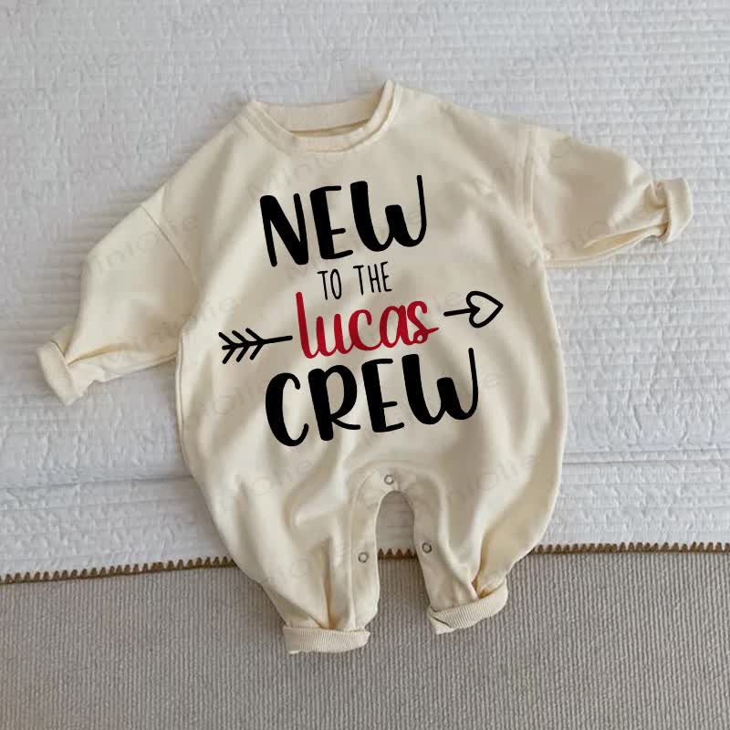 NEW TO THE LUCAS CREW Baby Beige Romper