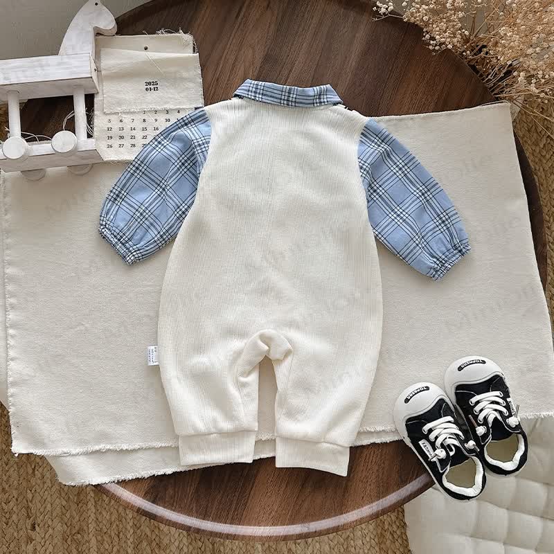 Baby Gentleman Puppy Patch Romper