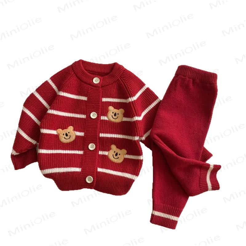 Baby Bear Striped Cardigan