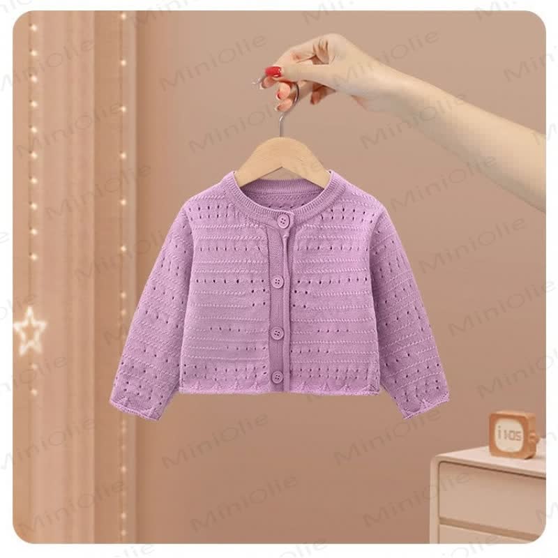 Toddler Girls Flower Purple Ruffles Patchwork Yarn Dress