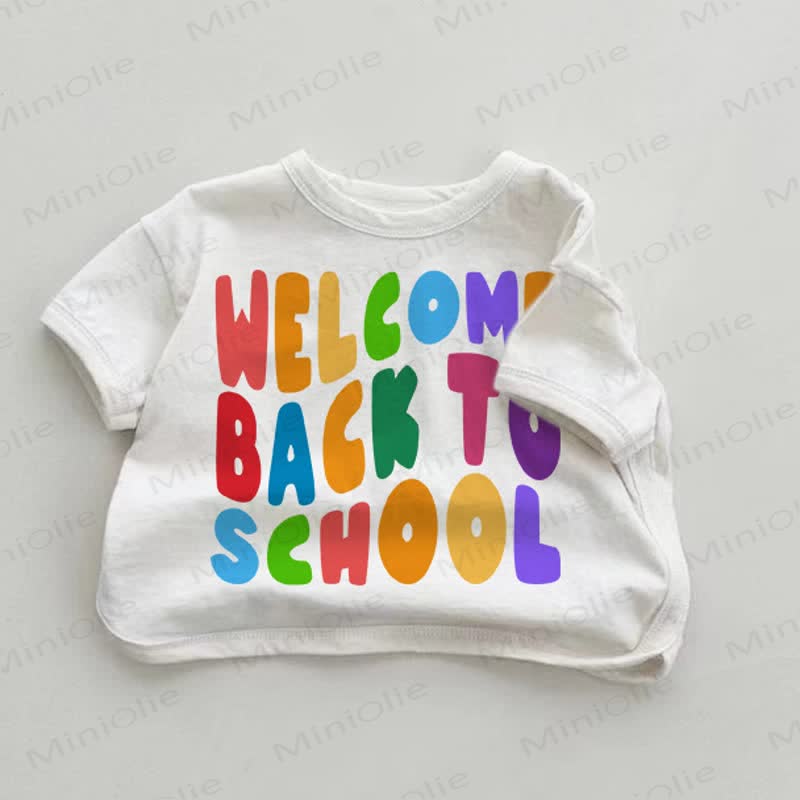 WELCOME BACK TO SCHOOL Baby White T-shirt