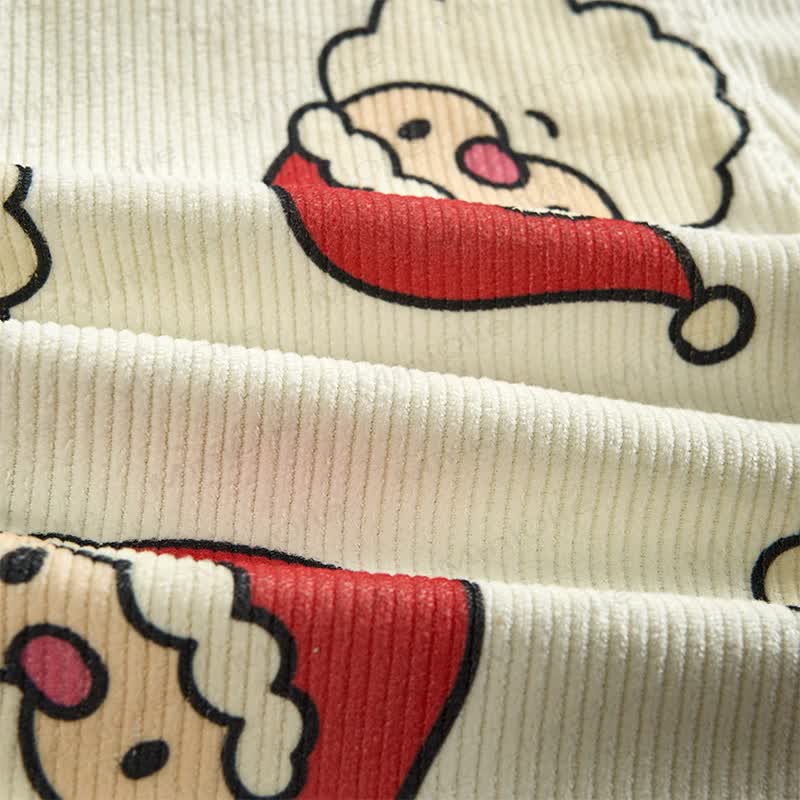 Baby Toddler Santa Corduroy Apricot Overalls